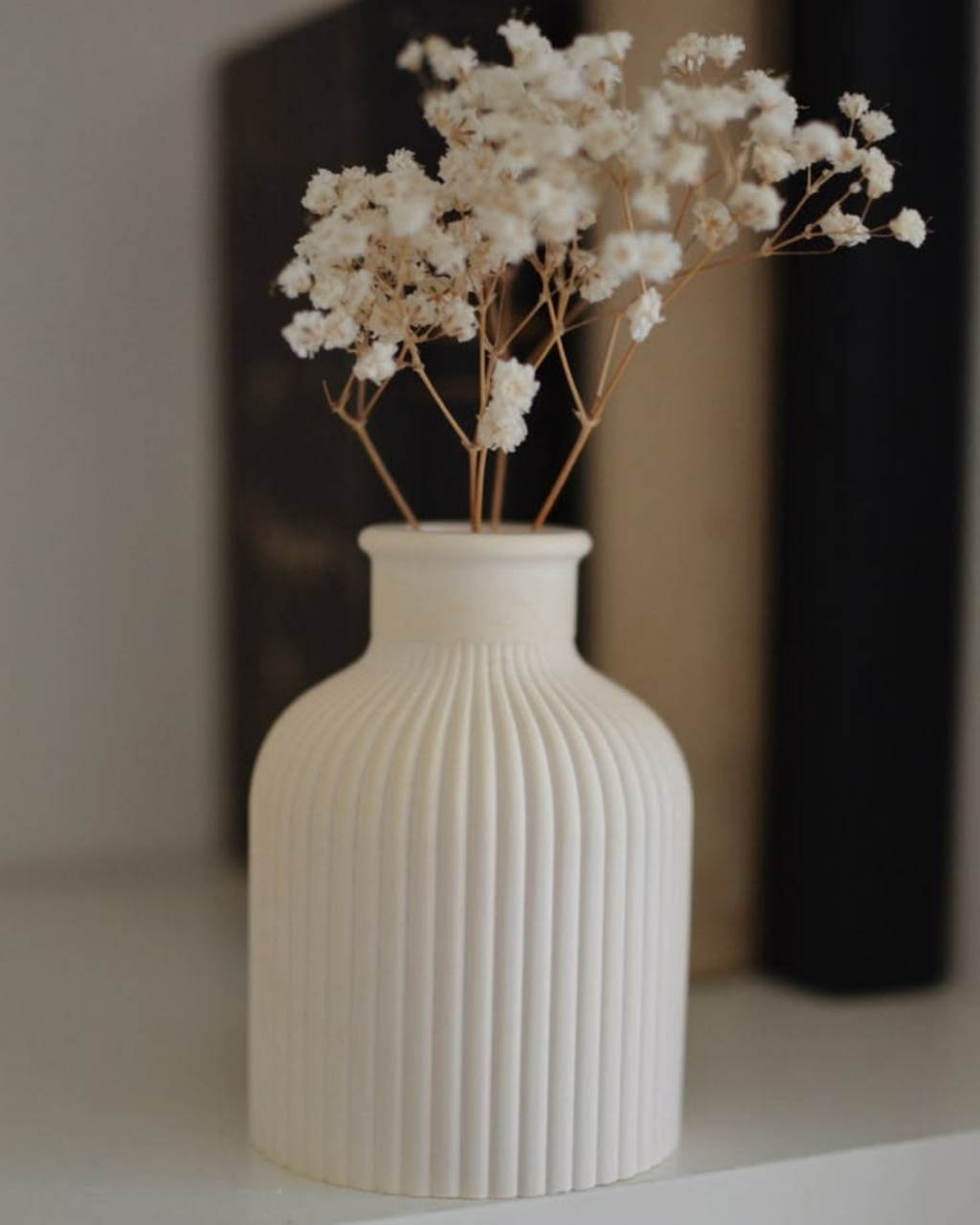 Minimalist White Ceramic Vase