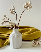Minimalist White Ceramic Vase