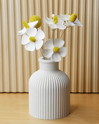 Minimalist White Ceramic Vase