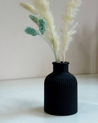 Minimalist Black Ceramic Vase