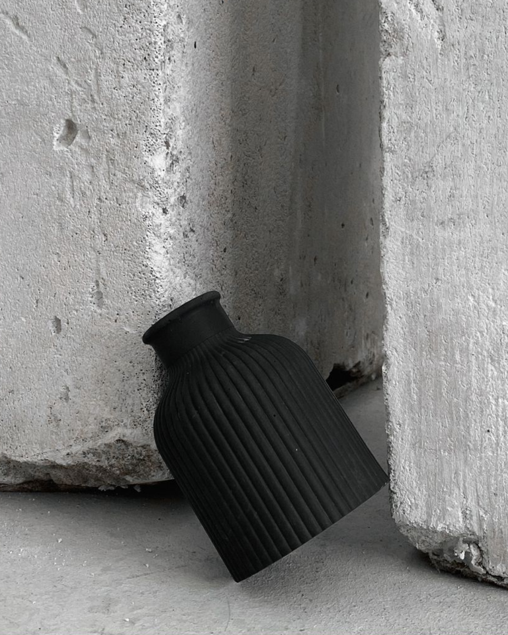 Minimalist Black Ceramic Vase