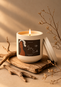 Coffee Soy Wax Candle in Marble Jar