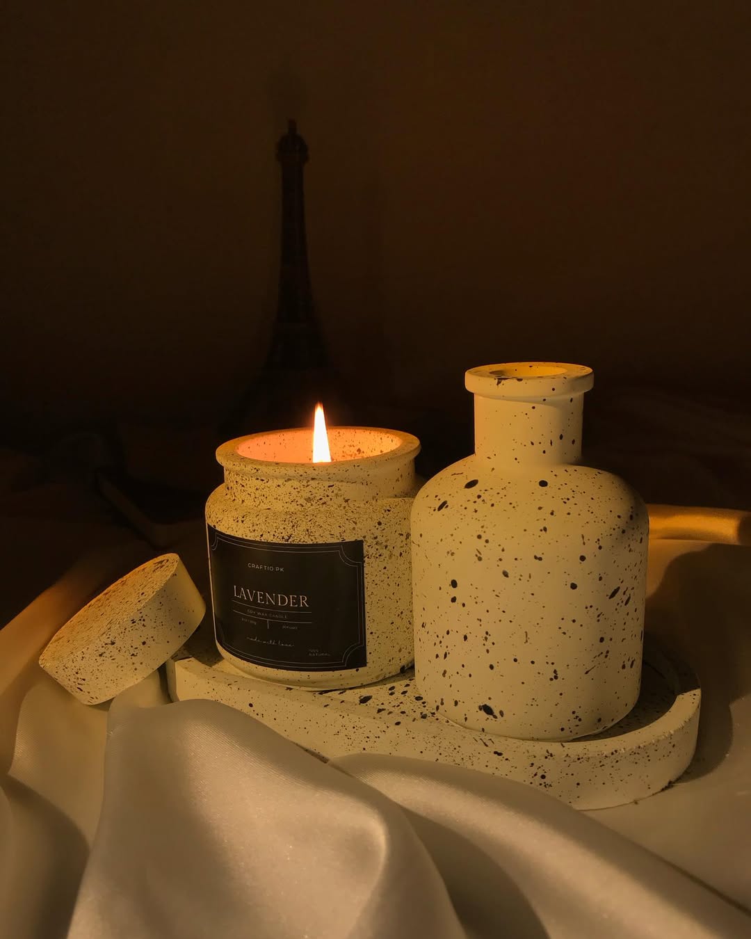 Lavender Candle Jar Set