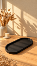 Black Oval Tray