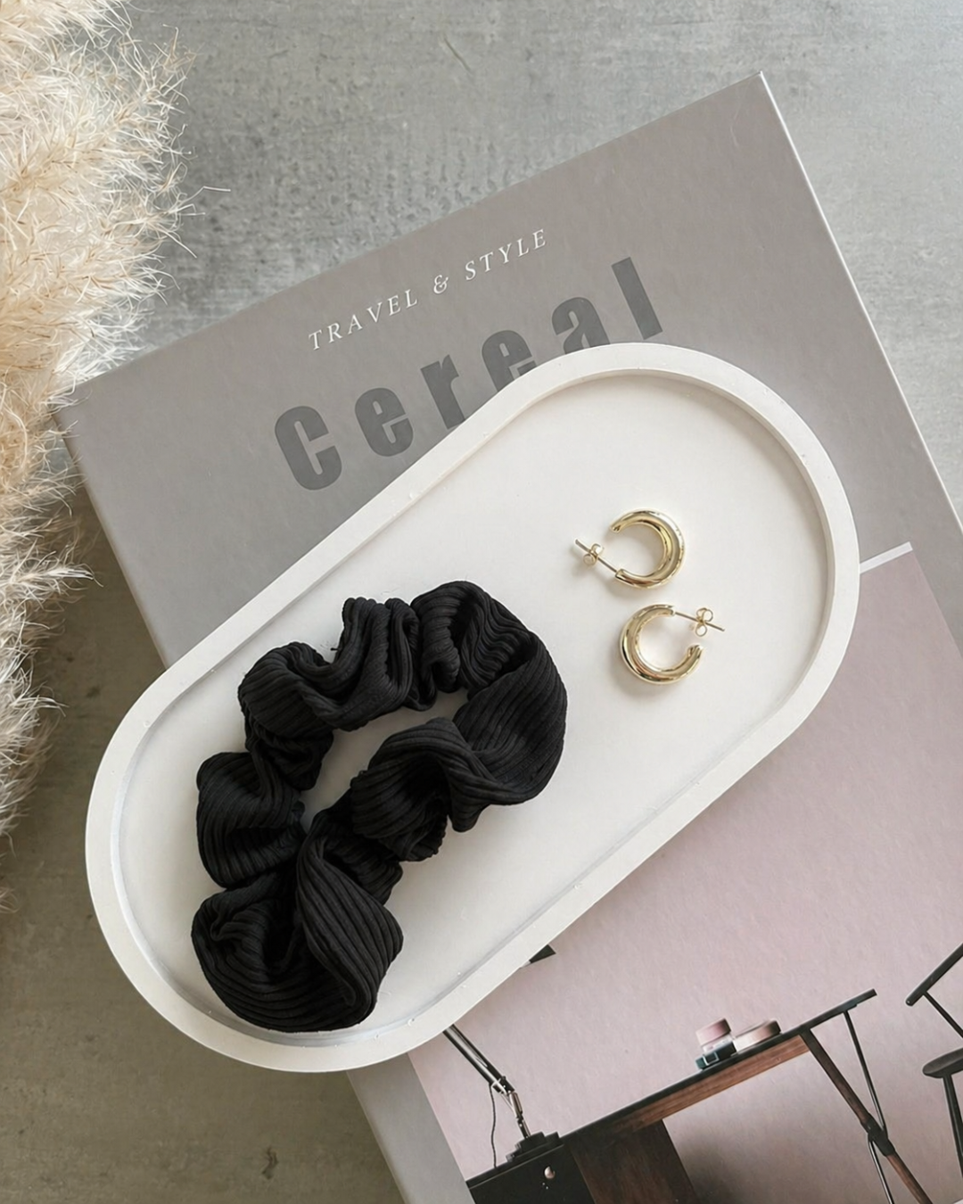 White Oval Tray