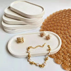 White Oval Tray
