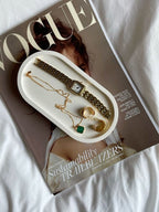 White Oval Tray