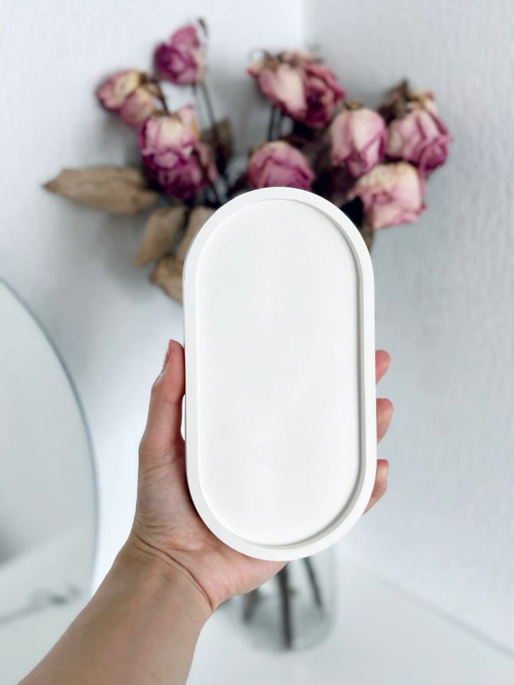 White Oval Tray